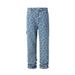 Cashew Flower Jacquard Denim Men's High Street Trend Full-Body Pattern Niche Casual Straight-Leg Pants_mkmklike.com