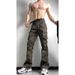 Mid-High Waist Camouflage Cargo For Men, Trendy Brand, Stylish Streetwear Jeans, Flared Straight Pants_mkmklike.com