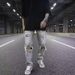 Suitable For All Seasons High Ripped Jeans Loose Trendy Street Casual Distressed Washed Vintage Cut Pants For Men_mkmklike.com