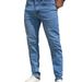 Men's Slim Fit Stretch Jeans - Comfortable & Stylish Casual Pants For Everyday Wear_mkmklike.com