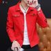 Men's Clothing Personalized Ripped Denim Clothes Trendy Jacket_mkmklike.com