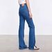 Women's Clothing Slightly Elastic Denim Slightly Flared Pants Classic Slender Legs Side Slits Slim Tall Jeans For Women_mkmklike.com