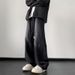 Men’s Black Wide-Leg Jeans – Retro High Street Loose Fit Pants With Ink Splash Design (Sizes M-3XL)_mkmklike.com