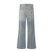 American Style Washed Light White Flared Jeans For Men Street Fashion Hip Hop Trend Loose Cool Wide-Leg Pants Long_mkmklike.com