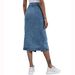 Women’s Clothing INS Fashion high waist single breasted denim skirt_mkmklike.com