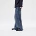 Men’S High Street Distressed Jeans – Relaxed Wide-Leg Straight Fit With Vintage Wash & Hand-Stitched Details (87.6% Cotton, Retro Blue)_mkmklike.com