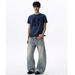 American Deconstruction Design, Vintage Curved Knife Jeans, Trendy Cleanfit Straight Leg 2025 Summer Workwear Pants_mkmklike.com