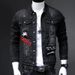 Pulse Pulse European Style Men's Denim 2022 Spring Autumn Trend Retro Slim Fit Stretch Trendy Brand Embroidered Jacket_mkmklike.com