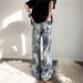 Men's Clothing American Spring And Autumn Casual Jeans Teenagers Retro Washed Fashion High Street Trousers Straight Pants_mkmklike.com