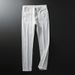 Light Luxury Embroidered Denim Trousers for Men High End Slim Fit Straight Leg Stretchy Black Thick Tapered White_mkmklike.com