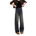 2024 Autumn/Winter New Wide-Leg Jeans For Plus-Size Women, Elastic Loose Fit, High-Waisted, Slimming, Straight-Leg_mkmklike.com