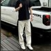 Men's Slim Fit Straight Leg Jeans - White Summer Casual Denim Pants With Relaxed Fit, High Waist & Street Style For Teen Boys_mkmklike.com