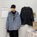Loom Men's Solid Color Denim Jacket Hong Kong Style Cool Trendy Brand Ins Fashion Spring Autumn Casual Top_mkmklike.com