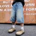 Vintage Straight-Leg Jeans Relaxed Fit Washed Denim Pants Hand-Painted Details S-2XL Men's Clothing_mkmklike.com