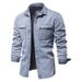 Loom 2024 Spring Autumn New Men's Jacket Trendy European And American Style Casual Wholesale Washed Denim Top_mkmklike.com