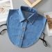 Women's Clothing Denim Shirt Collar Versatile Collar Casual Replacement Multifunctional Collar With Sweater Clothes_mkmklike.com
