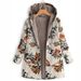 Women's Clothing casual women's cotton and linen leaf fur long sleeved jacket_mkmklike.com
