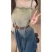 ELLE French Retro Design Gradient Denim Strap For Women Summer New Elegant Slim Waist Long Dress_mkmklike.com