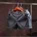 Men's Retro Denim Shorts Straight Fit Casual Style Summer Cotton Blend Stretch-Free Shorts For Men (Black, Light Blue)_mkmklike.com