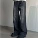 American Street Washed Vintage Jeans For Men, Loose Versatile, With Floor Hugging Feeling And A Clean Fit. Long Pants_mkmklike.com