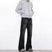 Vintage Washed Flare Jeans – Classic 70s Inspired Bootcut Denim Pants With Cleanfit Silhouette For Men & Women_mkmklike.com