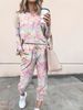 Women's Clothing 2024 spring autumn and winter printed casual long sleeved women's sports suit_mkmklike.com