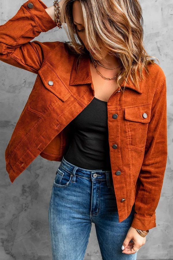 Women's Clothing Jacket Fashion Solid Color Slim Lapel Ladies Casual Warm Coat_mkmklike.com