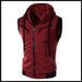 Summer New Men's Hooded Sleeveless Solid Color Casual Slim Fit Vest WZ10A_mkmklike.com