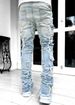 FantasyGears Mens Stacked Ripped Jeans Y2k Distressed Denim Pants Skinny Slim Fit Stretch Biker Jeans_mkmklike.com