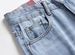 Men's Clothing High Street Pure Cotton Ripped Men's Jeans Beggar Pants Fried Bleached Small Straight Light Blue Jeans_mkmklike.com