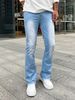 Men's Clothing High Quality Elastic Flared Jeans_mkmklike.com