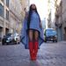 Women's Fashion Loose Cape Shirt LD2458 European American Style Button down Batwing Swallowtail Denim Jacket Short Front Long Back_mkmklike.com