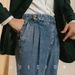 Men's Clothing Autumn and Winter Naples Retro High Waist Straight Pants Japanese Gentleman's Mix and Match Heavy Washed Denim Casual Pants Trousers_mkmklike.com