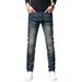 Autumn And Winter New Blue High-end Jeans Men's Autumn Loose And Versatile Straight Leg Pants Casual Long Pants_mkmklike.com