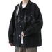 Hong Kong Style Cool Workwear Denim For Men, Autumn New Korean Version Trendy Loose Versatile Couple's Jacket_mkmklike.com