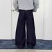 Vintage Black Carpenter Jeans – High Waist Raw Denim With Contrast Stitching (Unisex S-3xl, Heavyweight Workwear Fit)_mkmklike.com