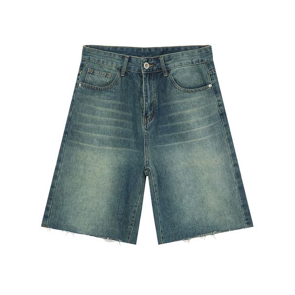Men's Clothing 2025 Summer New Products American High Street Casual Straight Loose Denim Shorts Trend_mkmklike.com