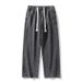 Men's Washed Wide-Leg Jeans – Streetwear Essential, Spring/Summer Loose Straight Fit Denim Pants In Vintage Wash_mkmklike.com