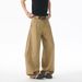 Men's Cleanfit Retro Distressed Cargo Jeans - Loose Fit Straight Leg Work Pants With Utility Pockets (Brown) S-Xxxl_mkmklike.com