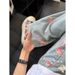 Men's Floral Ripped Jeans Straight Leg Loose Fit Rose Print High Street Style Trendy Cool And Stylish Denim_mkmklike.com