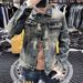 Loom Dark Color Trendy Vintage Jacket Men's Ripped Spring Autumn Turn-down Collar Short Coat Denim Clothing European Style_mkmklike.com