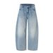 Punk Washed Vintage Wide-Leg Jeans Men's Scimitar Vibe Trendy Loose Fit Banana Pants_mkmklike.com