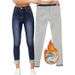 Winter Fleece-Lined Skinny Jeans – Stretchy Mid-Rise Trousers For Warm & Slimming Look_mkmklike.com