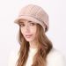 Hot Sale Womens Winter Bonnet Girls Cable Knitted Warm Newsboy Cabbie Beret Cloche Casual Bucket Bowler Hat Skull Beanie With_mkmklike.com