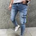 Men's Loose Wide Leg Denim Trousers Fashionable Leopard Print Trendy And Comfortable Long Pants European And American Style_mkmklike.com