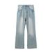 Nordmann Muqiu Clothing | American High Street Retro Washed Flared Jeans Men's Trendy Loose Straight Floor-Length Wide-Leg Pants_mkmklike.com