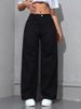 Women's High Waist Straight Leg Jeans - Soft Washed Denim Pants With Relaxed Fit, Comfortable & Flattering For Casual & Office Wear_mkmklike.com