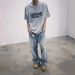 Vintage Washed Baggy Jeans – A-Line Bootcut Denim Pants With Clean Fit (S/M/L/Xl) Authentic Washed Finish_mkmklike.com