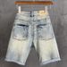 Men's Clothing New Men's Denim Stretch Shorts Summer Thin Style Scratched Trend Retro Simple And Versatile_mkmklike.com