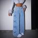 High Waisted Washed Bow Tie Jeans for Women Sexy Y2K Style American High Street Fashion 2026 Trendy Denim_mkmklike.com